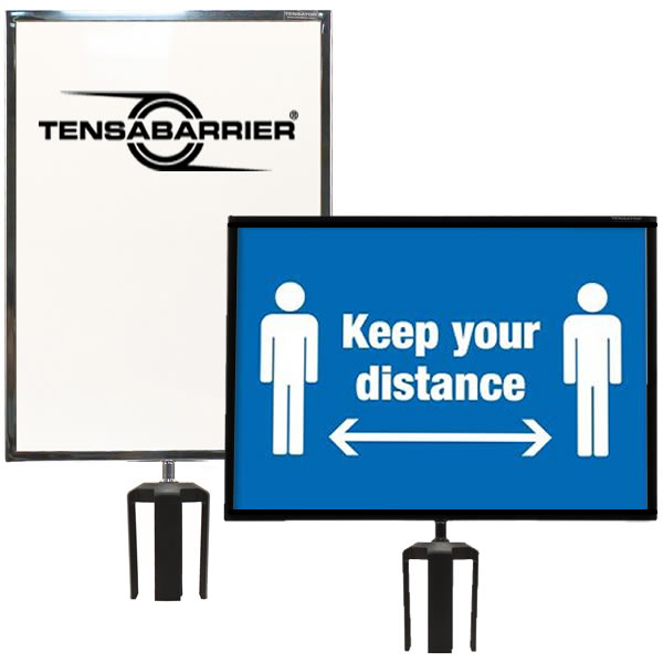 Tensabarrier®  Sign Frame For Retractable Barrier Post | Post Not Included